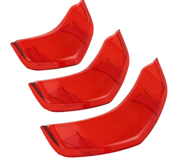 Cascade inzetstuk voor Vespa GTS/GTS Super/GTV HPE 125-300cc ('19-22), rood transparant