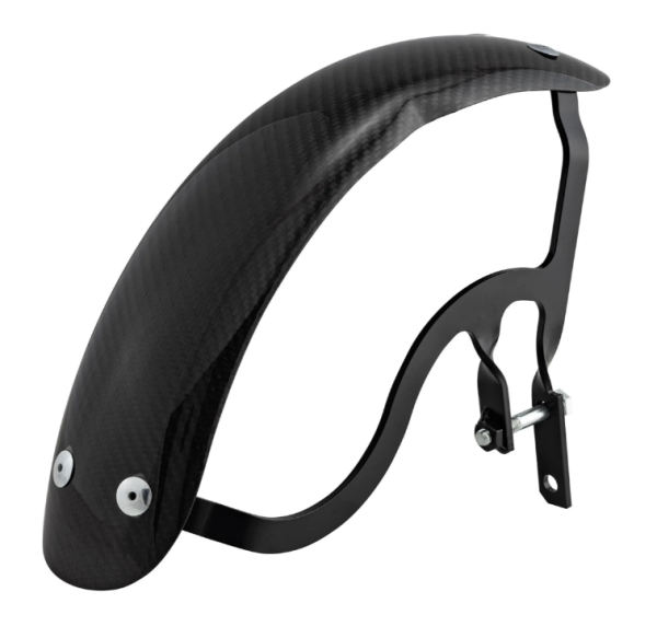 Spatbord Garelli Race EVO II voor Vespa PX 80-200ccm, carbon, houder zwart