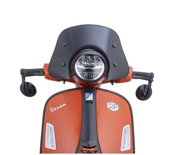 Flyscreen ERMAX Piccolo voor Vespa GTS/GTS Super (`23-), zwart getint