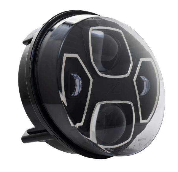 Koplamp ZELIONI Black Edition LED voor Vespa GTS/GTS Super HPE 125-300 (19-22), zwart/chroom