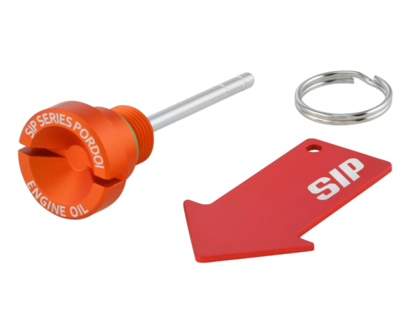 Olievuldop motorolie voor Vespa GTS Super 125cc 4T LC Euro 3 (09-16), mat oranje