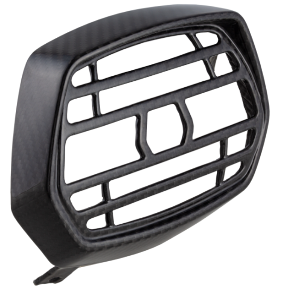 Lamp ring met grille voor Vespa Sprint 50-150ccm 2T/4T ('13-'18), Carbon