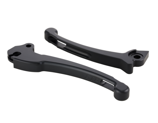 Sport hendelset koppeling/rem voor Vespa PX 125-200ccm, HBZ Grimeca, rechts/links, zwart mat