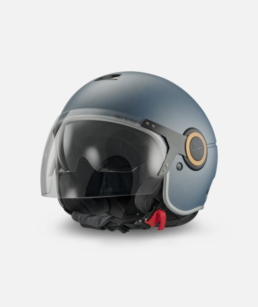 Vespa jethelm Officina 8 matblauw - M