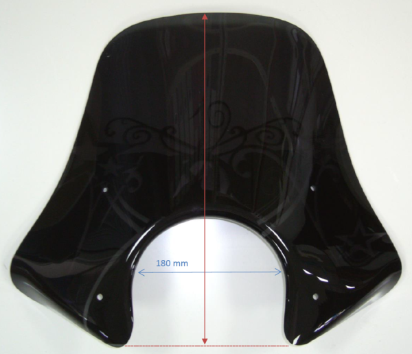 Windscherm ERMAX Sport H 450 mm voor Vespa GTS/GTS Super/GT L (-22), helder