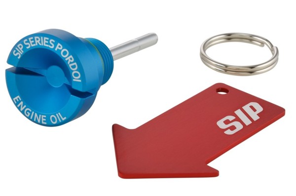 Olievulplug motorolie voor Vespa, blauw mat