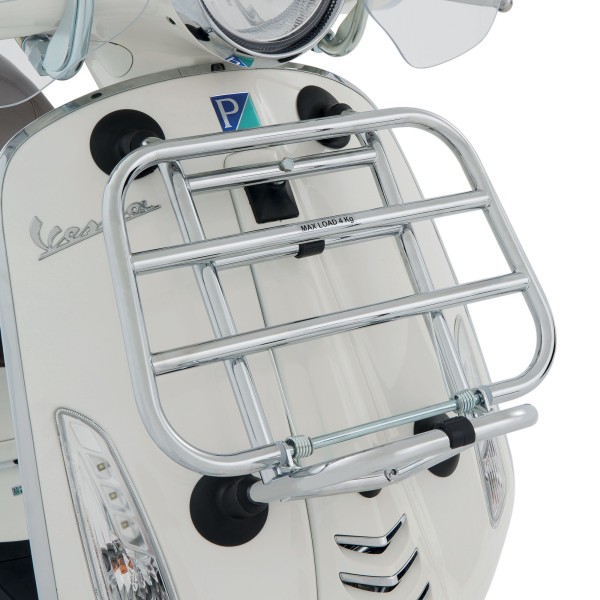 Opvouwbare Bagagedrager Front Vespa Primavera / Sprint - chroom