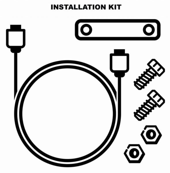 Montageset voor elektronische antidiefstalinrichting (1D002554)