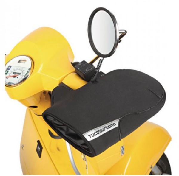 Stuur handschoenen, voor Vespa LX, S, LXV, PX, PK, ET2 & ET4 met beschermkap, zwart Tucano Urbano