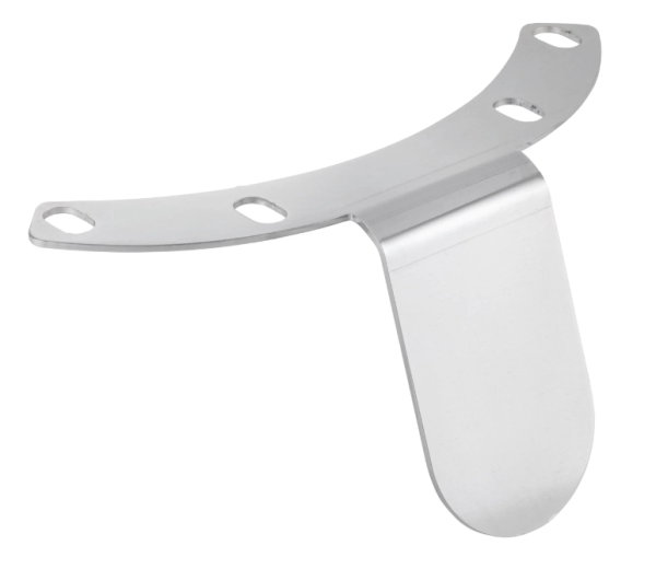 Houder Pickerl voor Oostenrijkse keuringssticker voor Primavera/Sprint 50-150ccm, gepolijst roestvrij staal