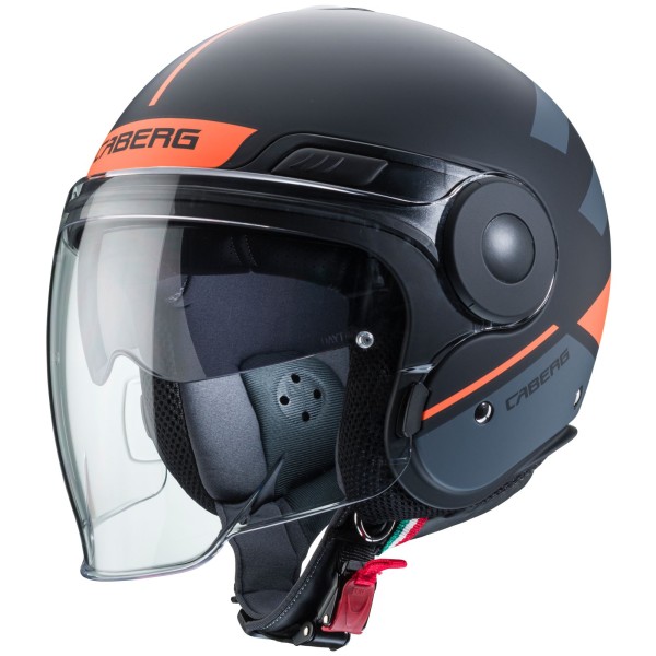 Caberg Helm Uptown Loft, mat-zwart/fluo-oranje-antraciet