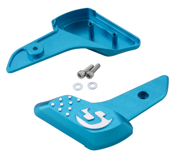 Voetsteunen rechts en links voor Vespa Primavera /Sprint 50-150ccm 2T/4T AC, blauw mat