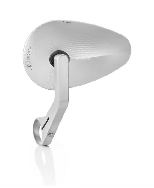 Stuurspiegel RIZOMA "Reverse Radial" links of rechts voor Vespa, zilver geanodiseerd
