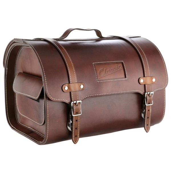 Lederen etui "Classic" voor Vespa - bruin