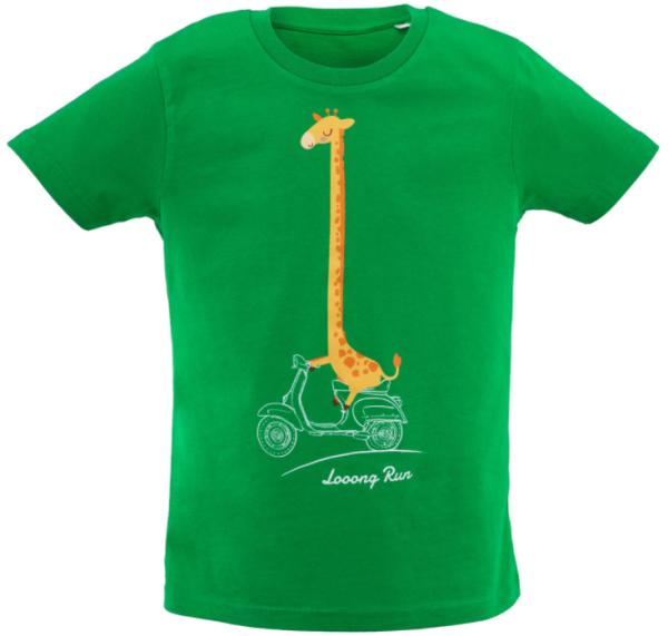 Kinder-T-shirt "Looong Run", groen