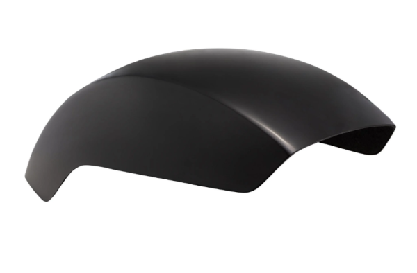 Spatbord EVO II voor Vespa PX 80-200ccm, GFK, klein, zwart