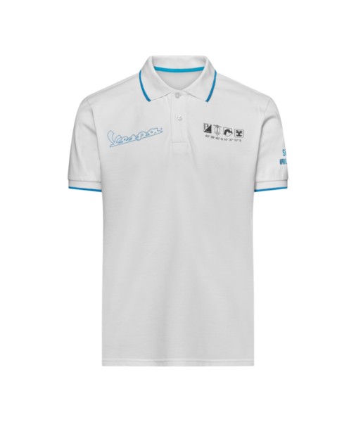 Vespa-poloshirt Holy white DEC-collectie