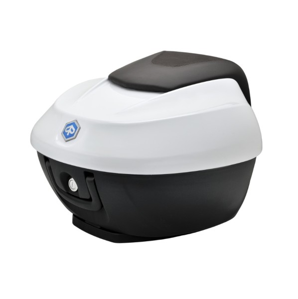 Topkoffer Kit 36 l. Wit Luna 533 Origineel Piaggio voor Beverly HPE (incl. montageplaat)