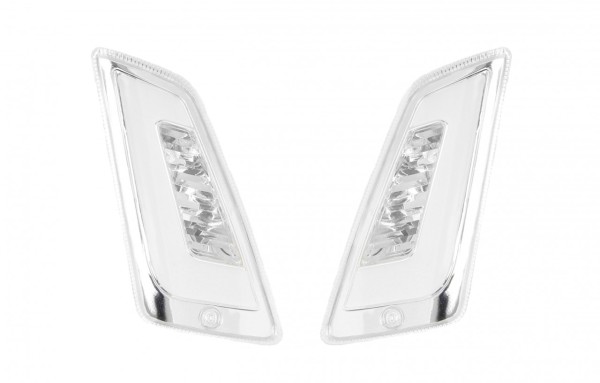 LED-knipperlichtenset voorzijde, helder voor Vespa GT, GTL, GTV, GTS 125-300