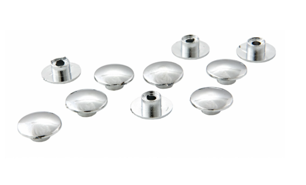 Afdekkap wielbout voor of achter, chroom