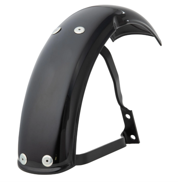 Spatbord Garelli voor Vespa PX 80-200ccm, metaal, glanzend zwart