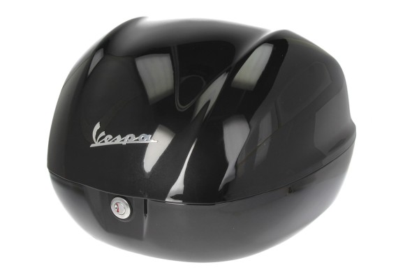 Vespa-topkoffer 32 l, glanzend zwart Nero Cosmo (98/A) zonder rugsteun