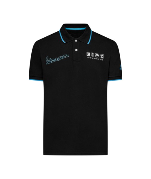 Vespa-poloshirt zwart DEC-collectie