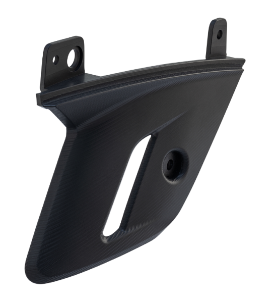 Vorkkuip voor Vespa GTS/GTS Super 125/300cc (`22-), aluminium, zwart mat geanodiseerd