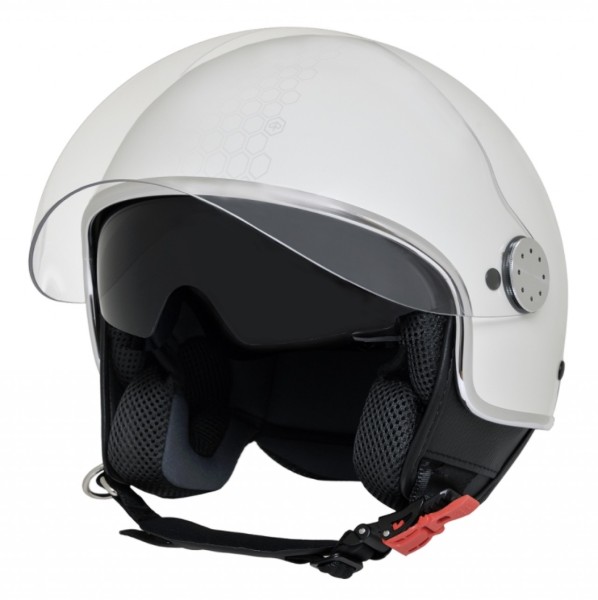Piaggio jethelm Demi Jet Mirror, mat wit