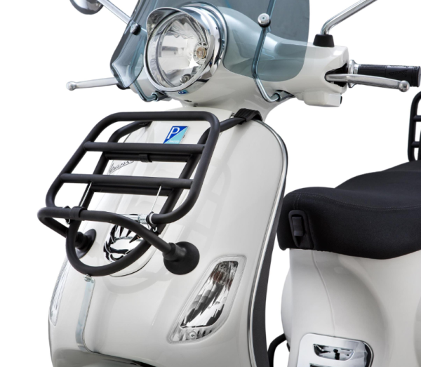 Voordrager voor Vespa LX /LXV /S 50-150cc, opvouwbaar, zwart