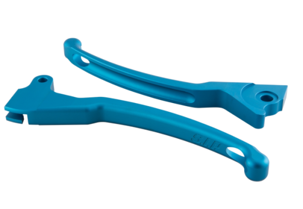 Sport hendelset rem links/rechts voor Vespa LX/LXV/S/Primavera/Sprint 50-150ccm, blauw mat