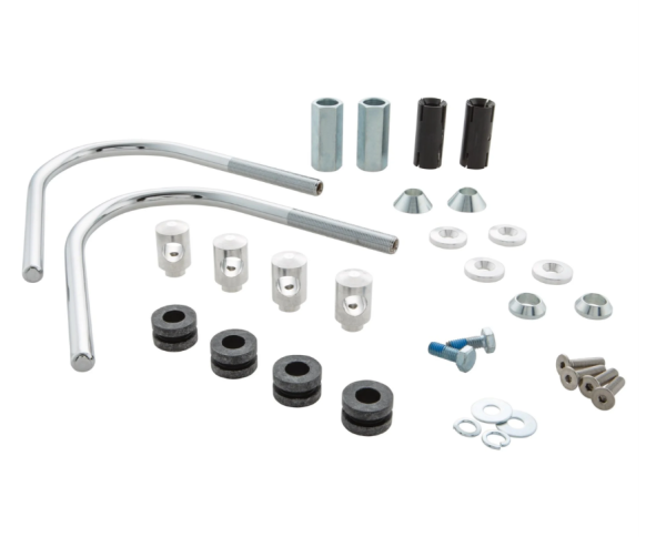 Bevestigingsmateriaal Flyscreen voor Vespa GTS/GTS Super/GT/GT L 125-300cc, zilver