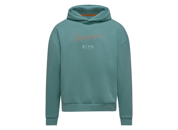 Vespa Hoodie Soul groen DEC collectie