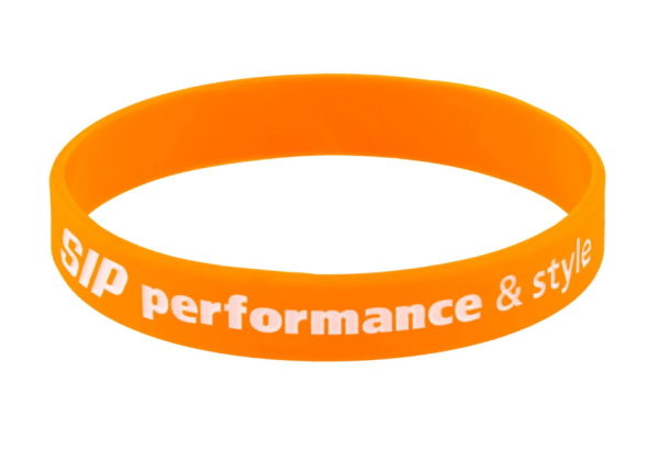 Rubberband "SIP performance & style" voor spatbordnippel, oranje