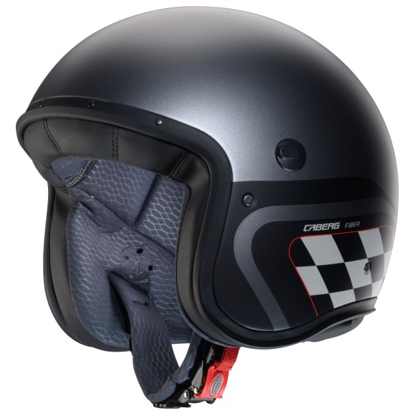 Caberg helm Freeride X Daytona mat-gun metallic/zwart-wit
