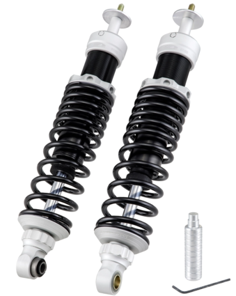 Achterschokdemper voor Vespa GTS/GTS Super/GTV/GT 60/GT/GT L 125-300ccm, zilver mat