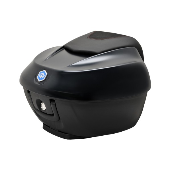 Topkofferset 36 l. zwart mat metallic N12 Origineel Piaggio voor Beverly HPE (incl. montageplaat)