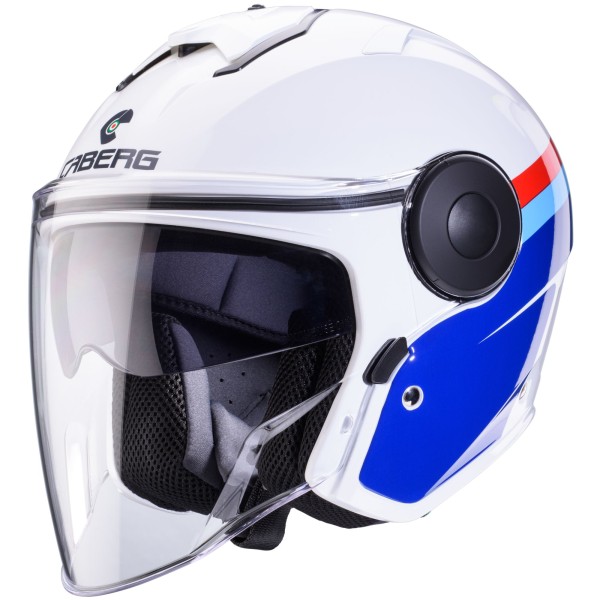 Caberg helm Soho Zephyr wit/blauw-rood