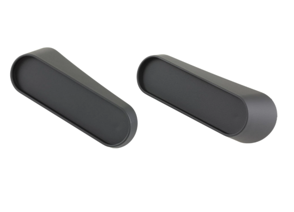 Houder reflector zijpaneel, achter links & rechts voor Vespa, mat zwart