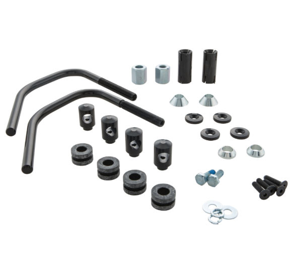 Bevestigingsmateriaal Flyscreen voor Vespa Sprint 50-150cc 2T/4T, zwart