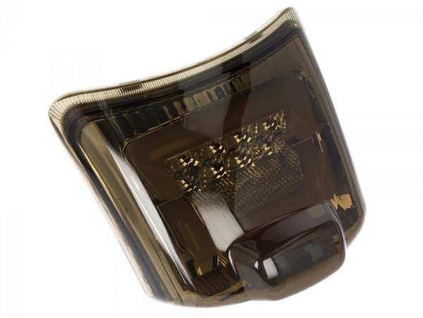 LED achterlicht zwart, E-goedgekeurd voor Vespa GTS / GTV (tot 2014)