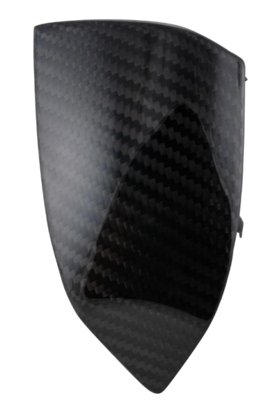 Eindstuk onderzijde rechts voor Vespa Primavera/Sprint 50-150ccm 2T/4T AC, Carbon