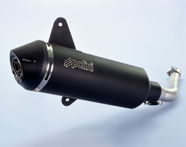 Polini uitlaatsysteem zwart voor Vespa 300 GTS, GTV E4 2017-2019