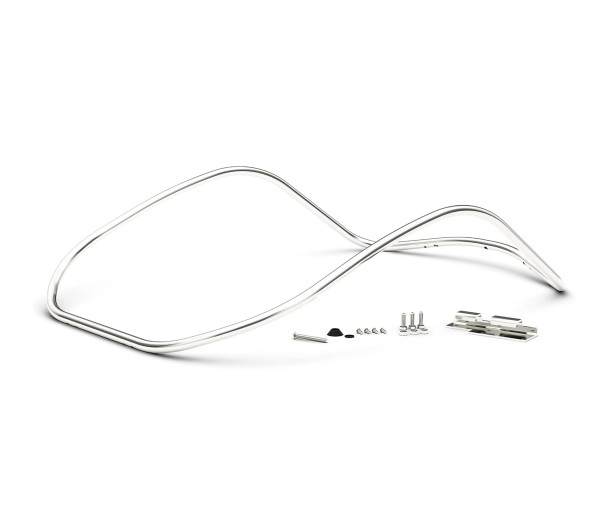 Montageplaat achteraan, chroom voor Vespa GTS, GTV, GTS Super