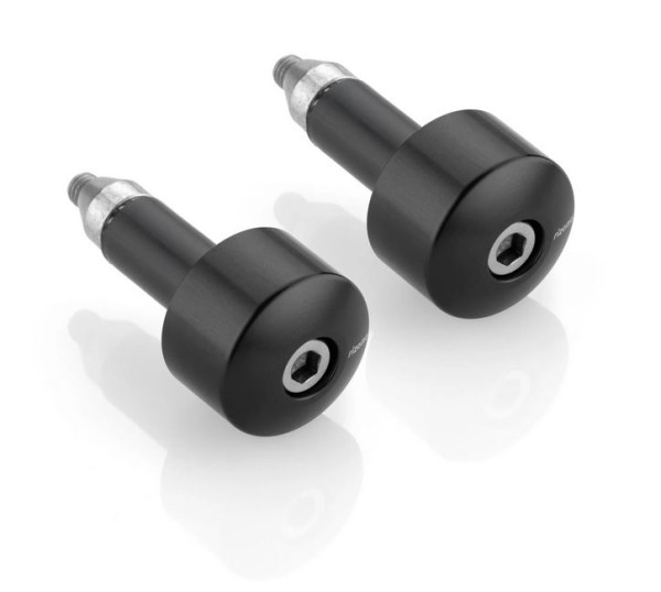 Stuurbalansgewichten RIZOMA links & rechts voor Vespa, zwart geanodiseerd