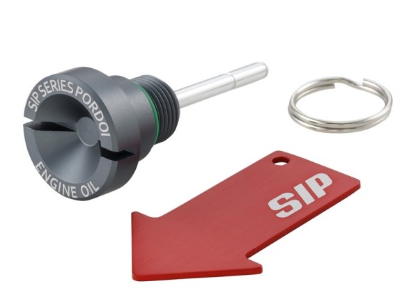 Olievulplug motorolie voor Vespa, mat grijs