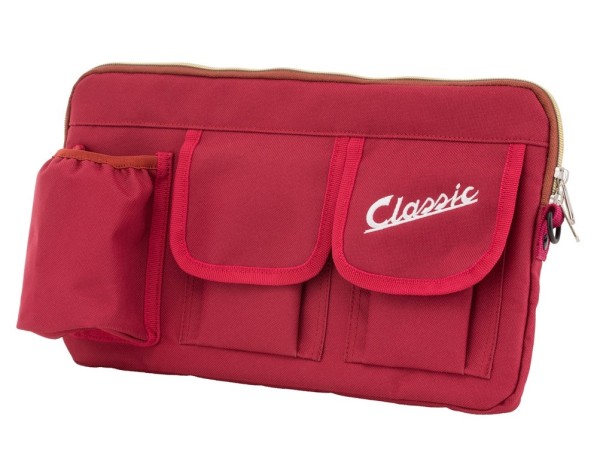 Classic" tas voor bagageruimte/handschoenvak Vespa - rood, nylon
